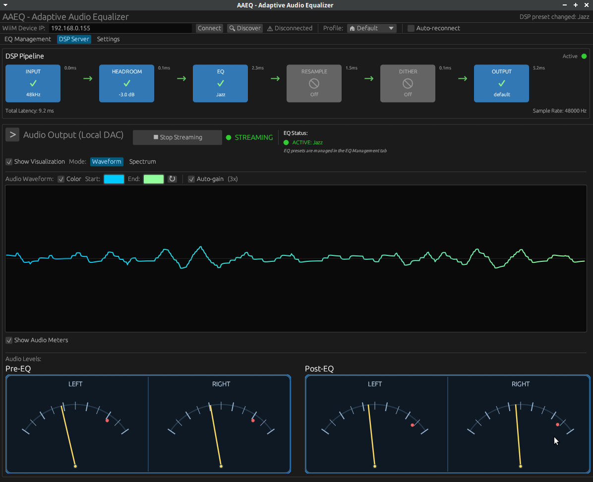 AAEQ UI Screenshot 1
